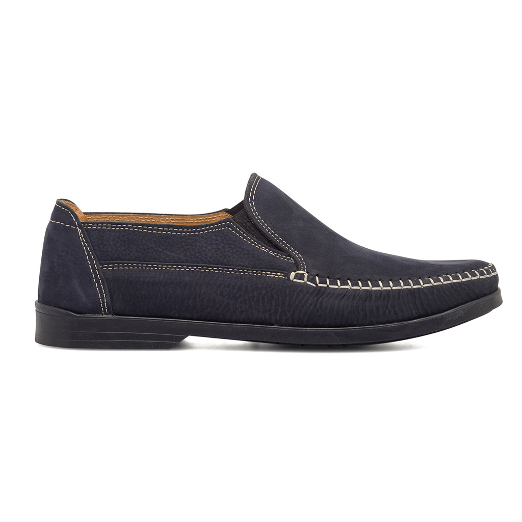 Slip-on comfort blu in pelle da uomo Formawell