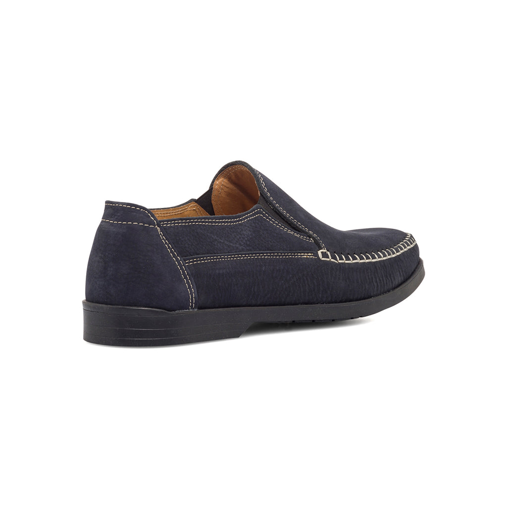 Slip-on comfort blu in pelle da uomo Formawell