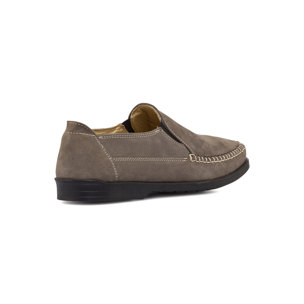 Slip-on comfort grigie in pelle da uomo Formawell