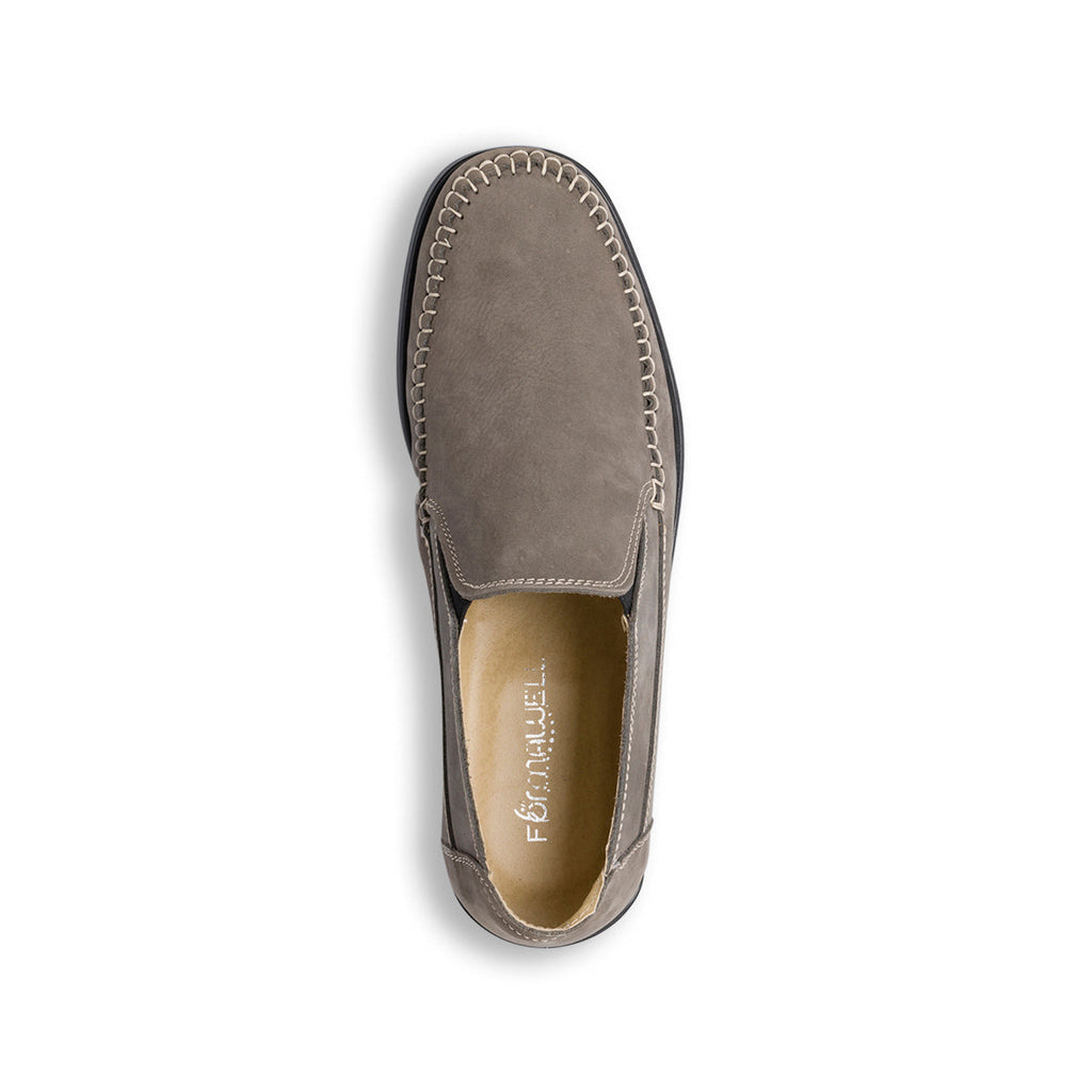 Slip-on comfort grigie in pelle da uomo Formawell