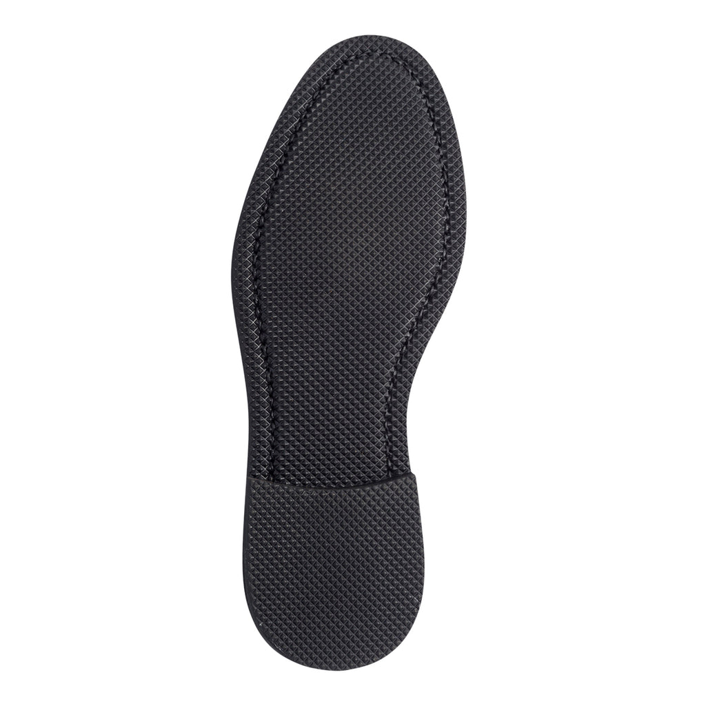 Stivaletti neri in pelle con dettagli brogue Primopiano