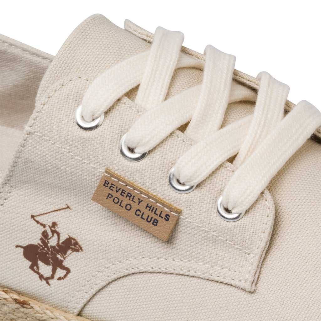 Sneakers beige in tessuto da uomo Beverly Hills Polo Club