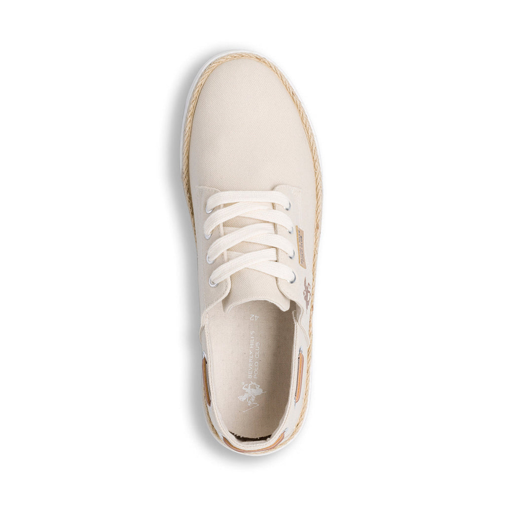 Sneakers beige in tessuto da uomo Beverly Hills Polo Club