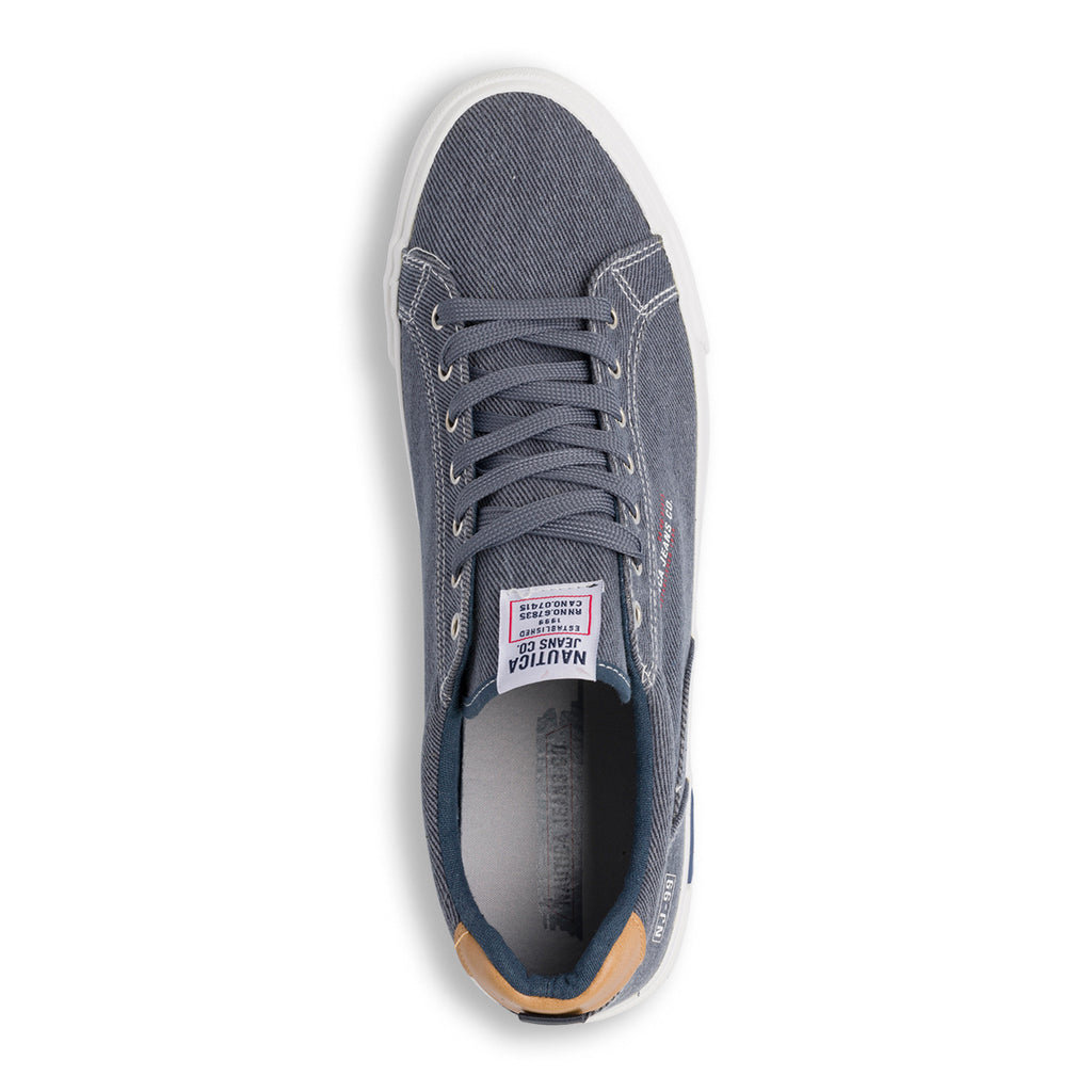 Sneakers blu in canvas da uomo Nautica Jeans