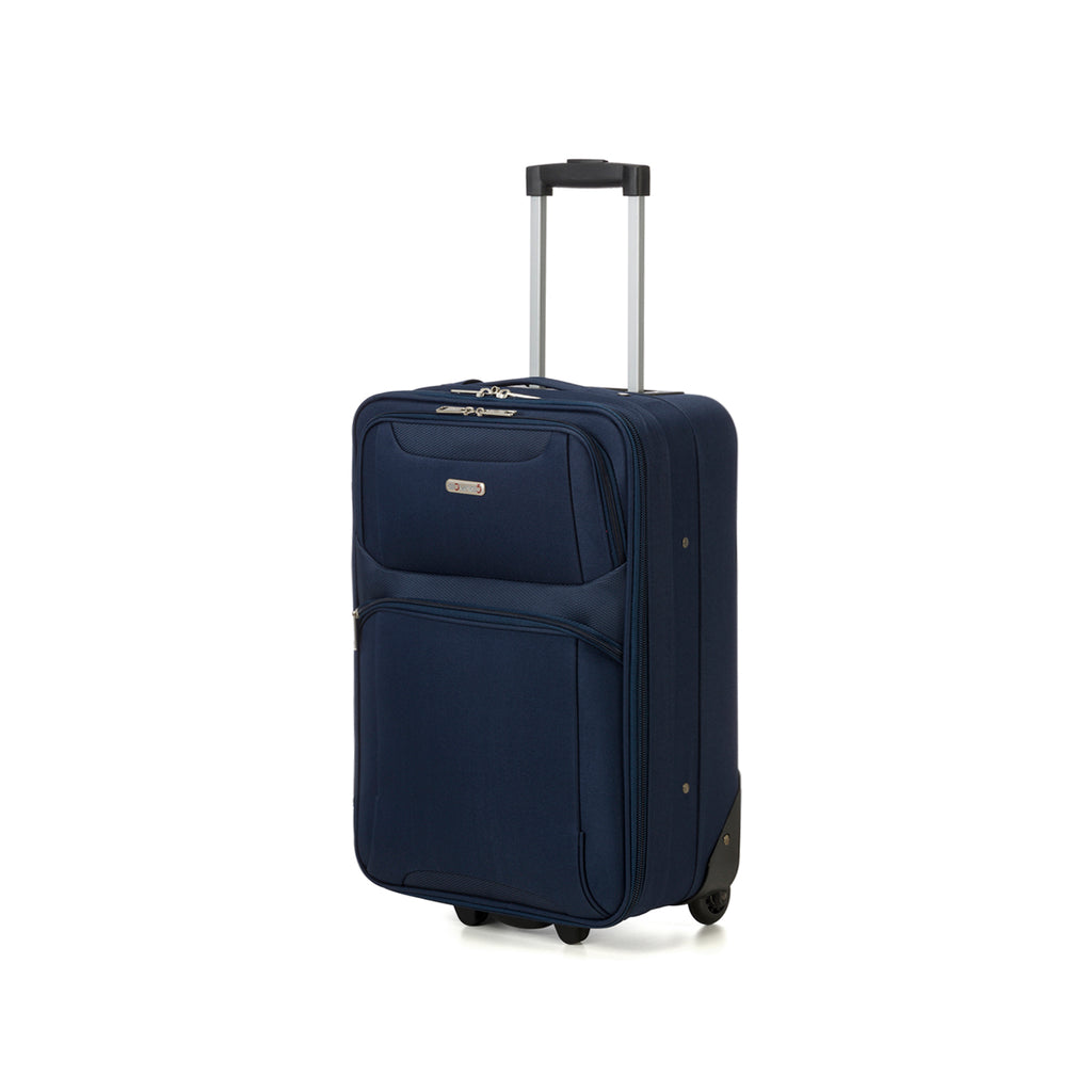 Trolley bagaglio a mano blu in tessuto Govago