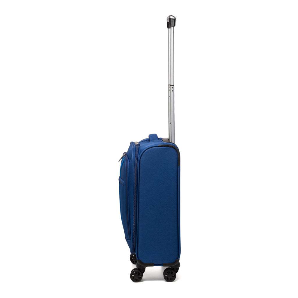 Trolley bagaglio a mano blu in tessuto Romeo Gigli