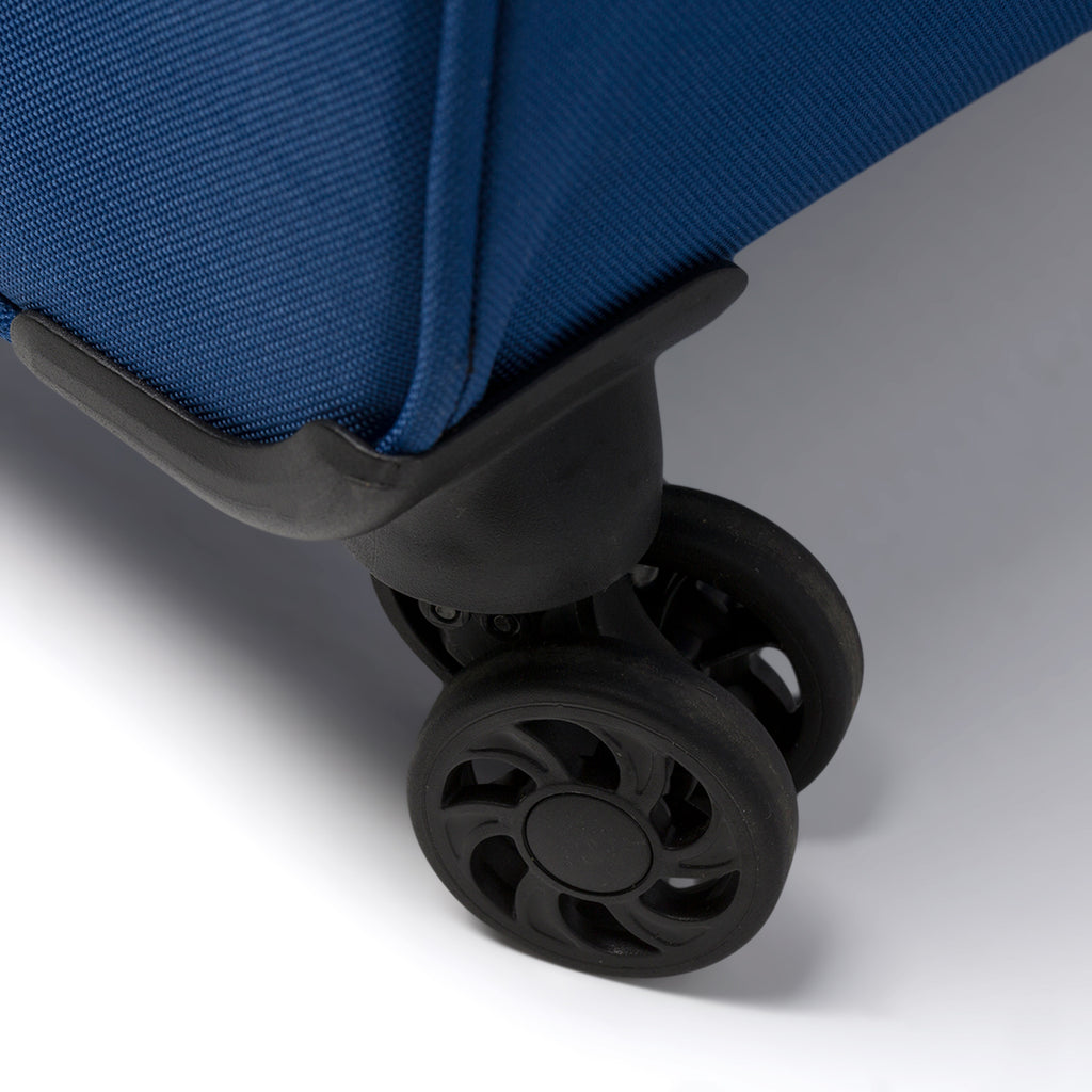 Trolley bagaglio a mano blu in tessuto Romeo Gigli