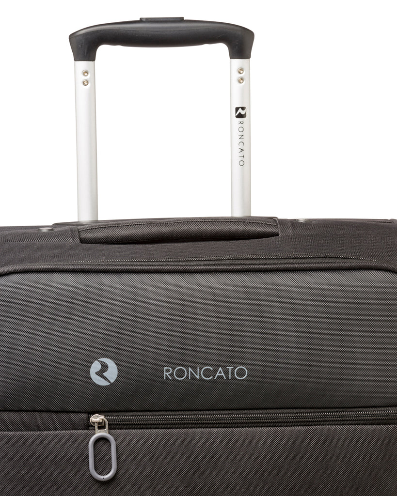 Trolley bagaglio a mano nero in tessuto Ciak Roncato One Way