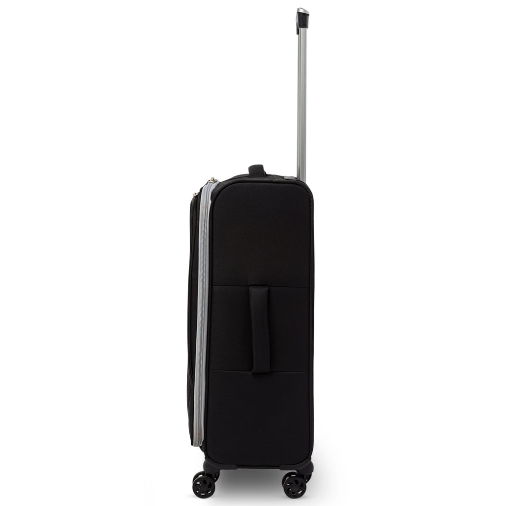 Trolley medio nero in tessuto Romeo Gigli