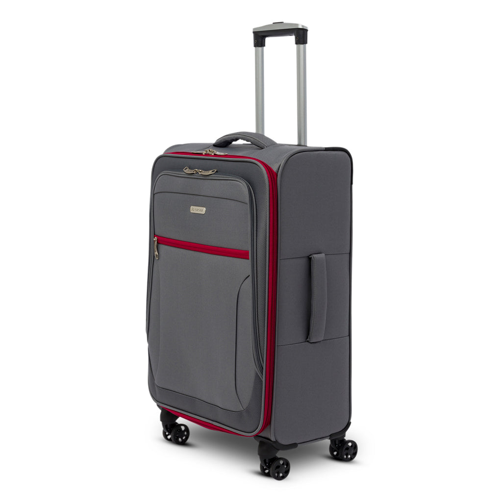 Trolley medio grigio in tessuto Romeo Gigli