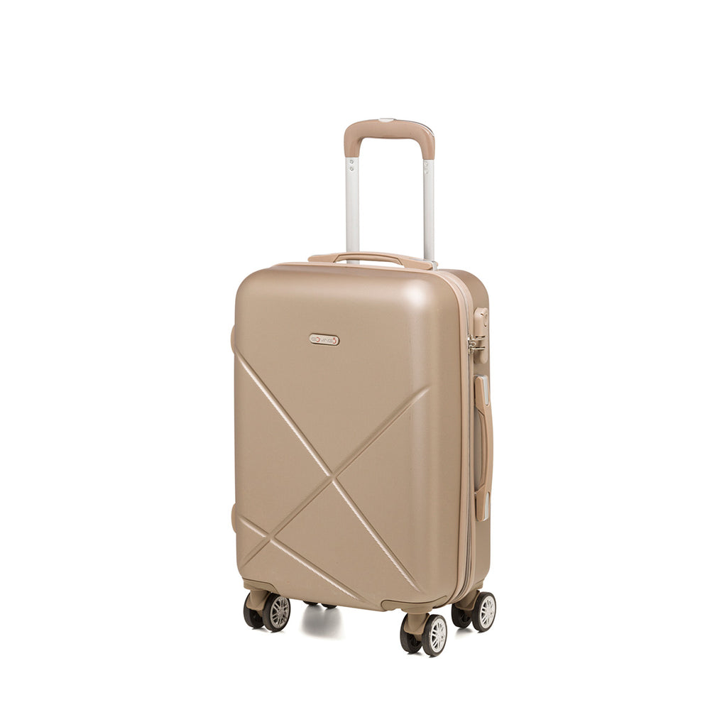 Trolley bagaglio a mano beige in ABS Govago