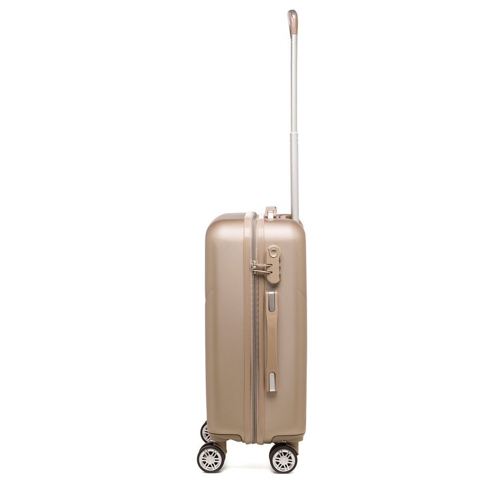 Trolley bagaglio a mano beige in ABS Govago