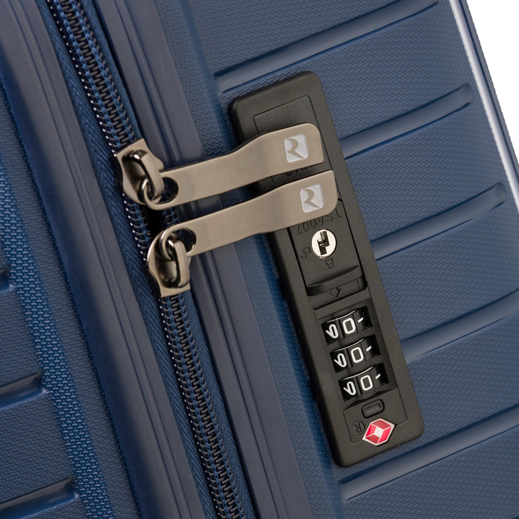 Trolley grande blu rigido in ABS Ciak Roncato Hexa