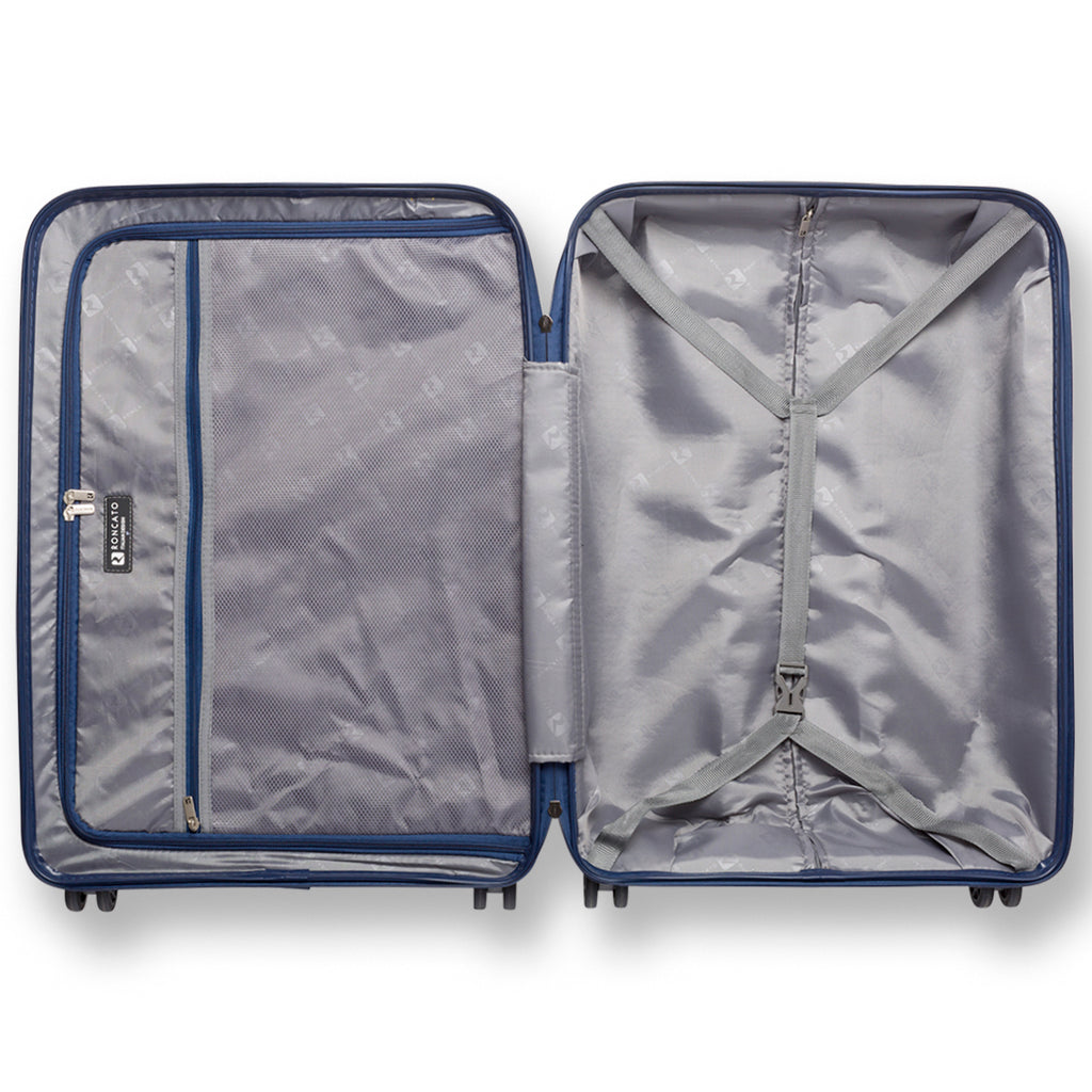 Trolley grande blu rigido in ABS Ciak Roncato Hexa
