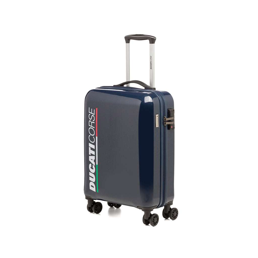 Trolley bagaglio a mano blu in ABS Ducati Corse x Ciak Roncato