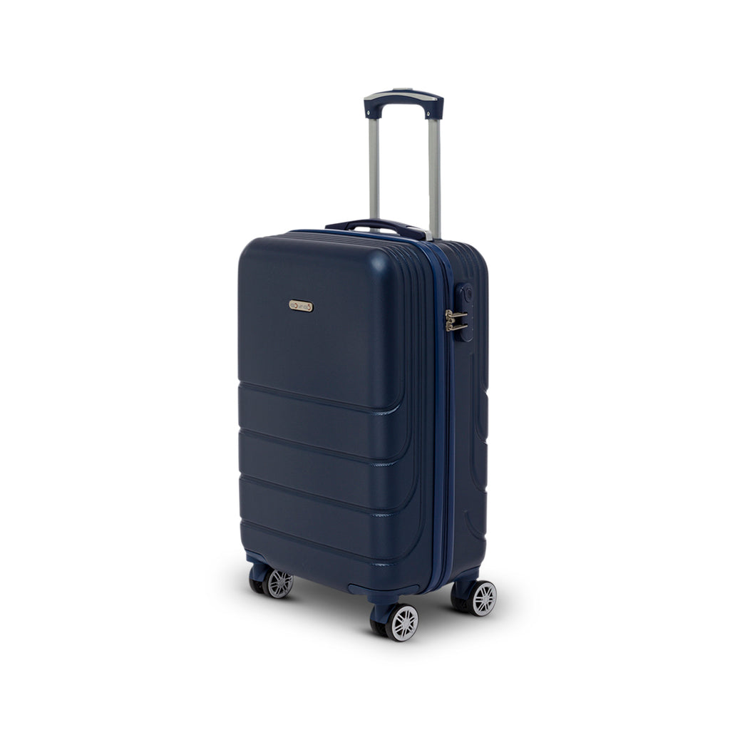 Trolley bagaglio a mano blu navy in ABS Govago