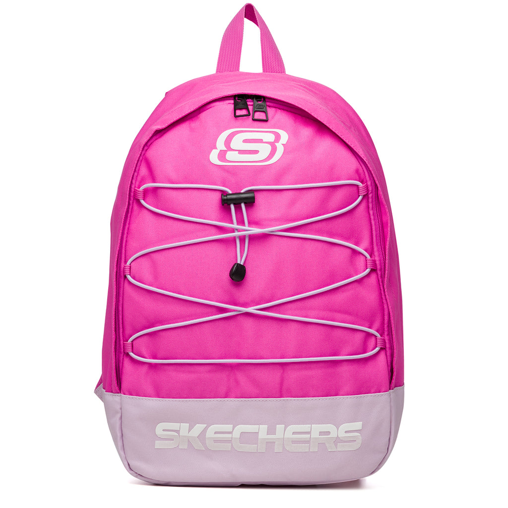 Zaino fucsia con lacci elastici Skechers