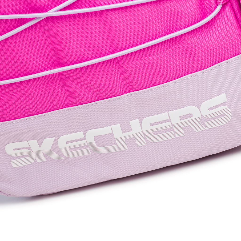 Zaino fucsia con lacci elastici Skechers