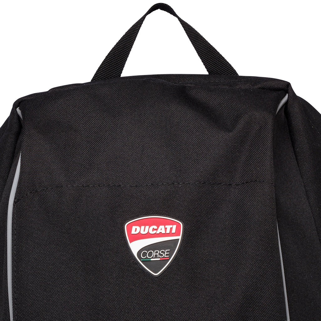 Zaino nero con badge Ducati Corse