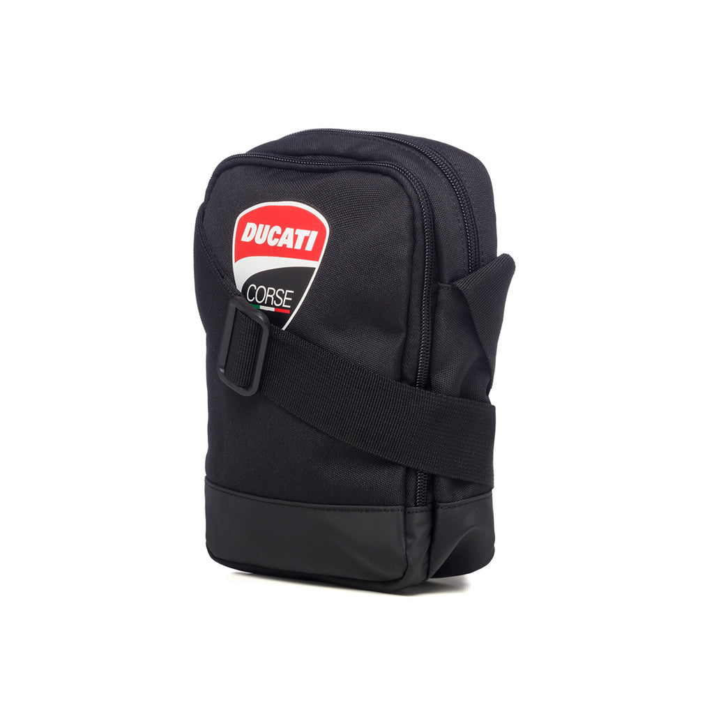 Borsello nero con badge Ducati Corse