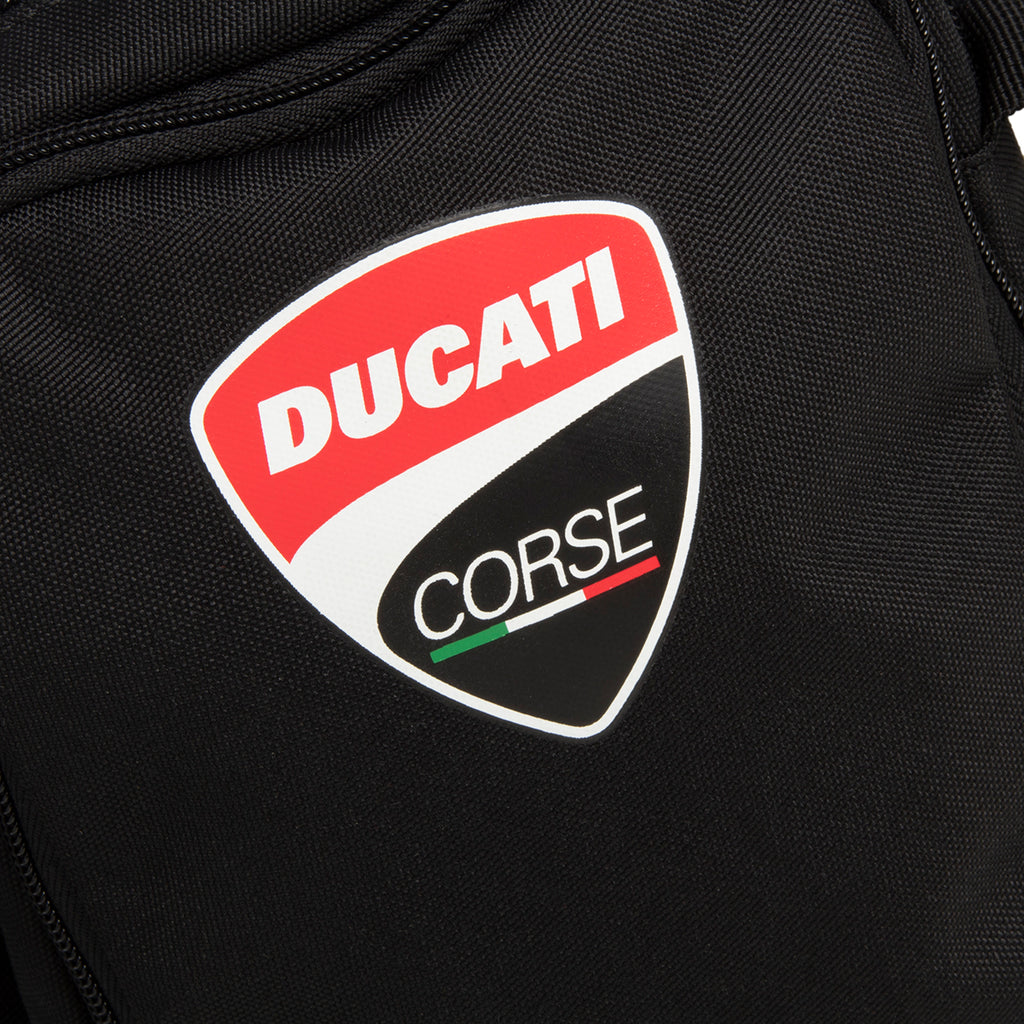 Borsello nero con badge Ducati Corse