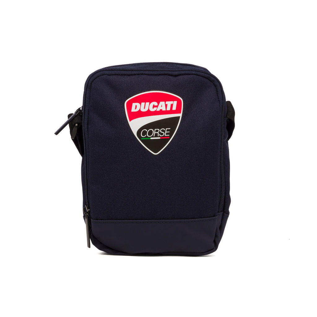 Borsello blu con logo frontale Ducati Corse