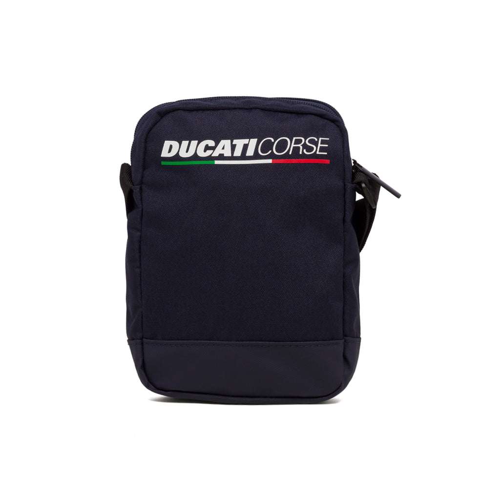 Borsello blu con logo frontale Ducati Corse