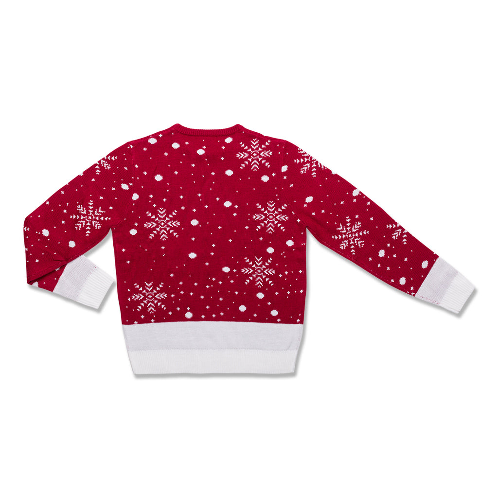 Maglione natalizio rosso da uomo con ricamo renna