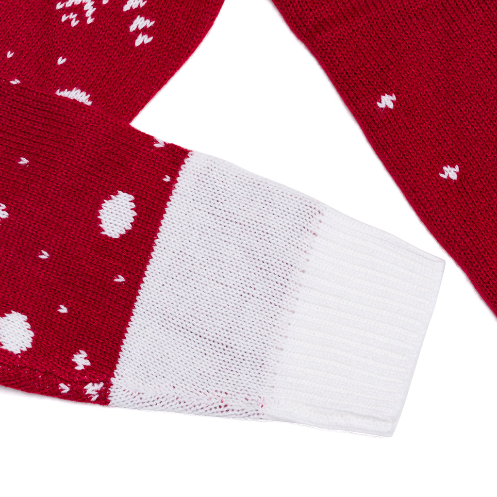 Maglione natalizio rosso da uomo con ricamo renna