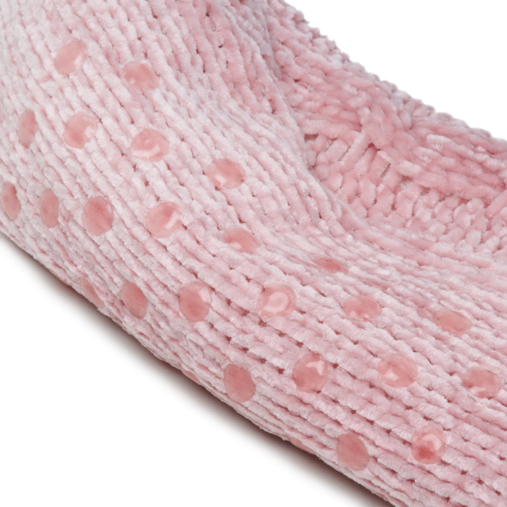 Calzini antiscivolo natalizi rosa in ciniglia Natale