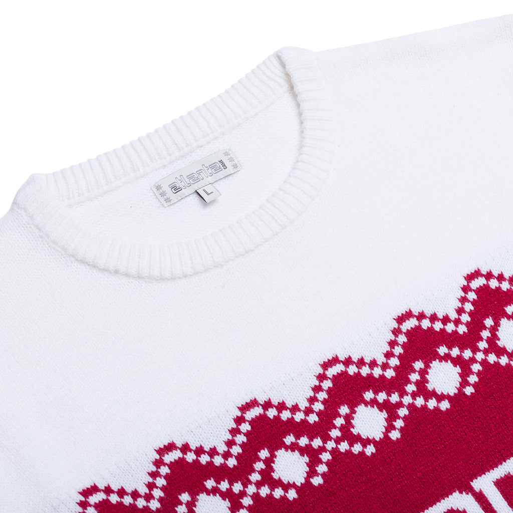 Maglione da uomo natalizio rosso con ricamo Merry Christmas