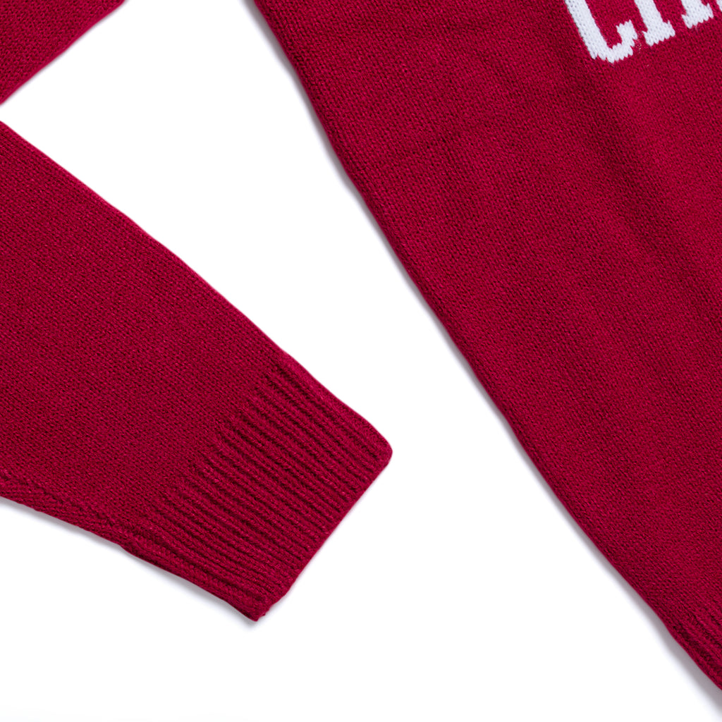 Maglione da uomo natalizio rosso con ricamo Merry Christmas