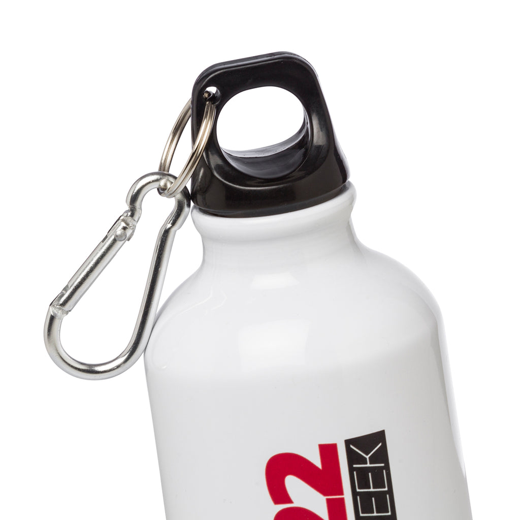 Borraccia bianca in alluminio da 0,5L con logo World Ducati Week 2022