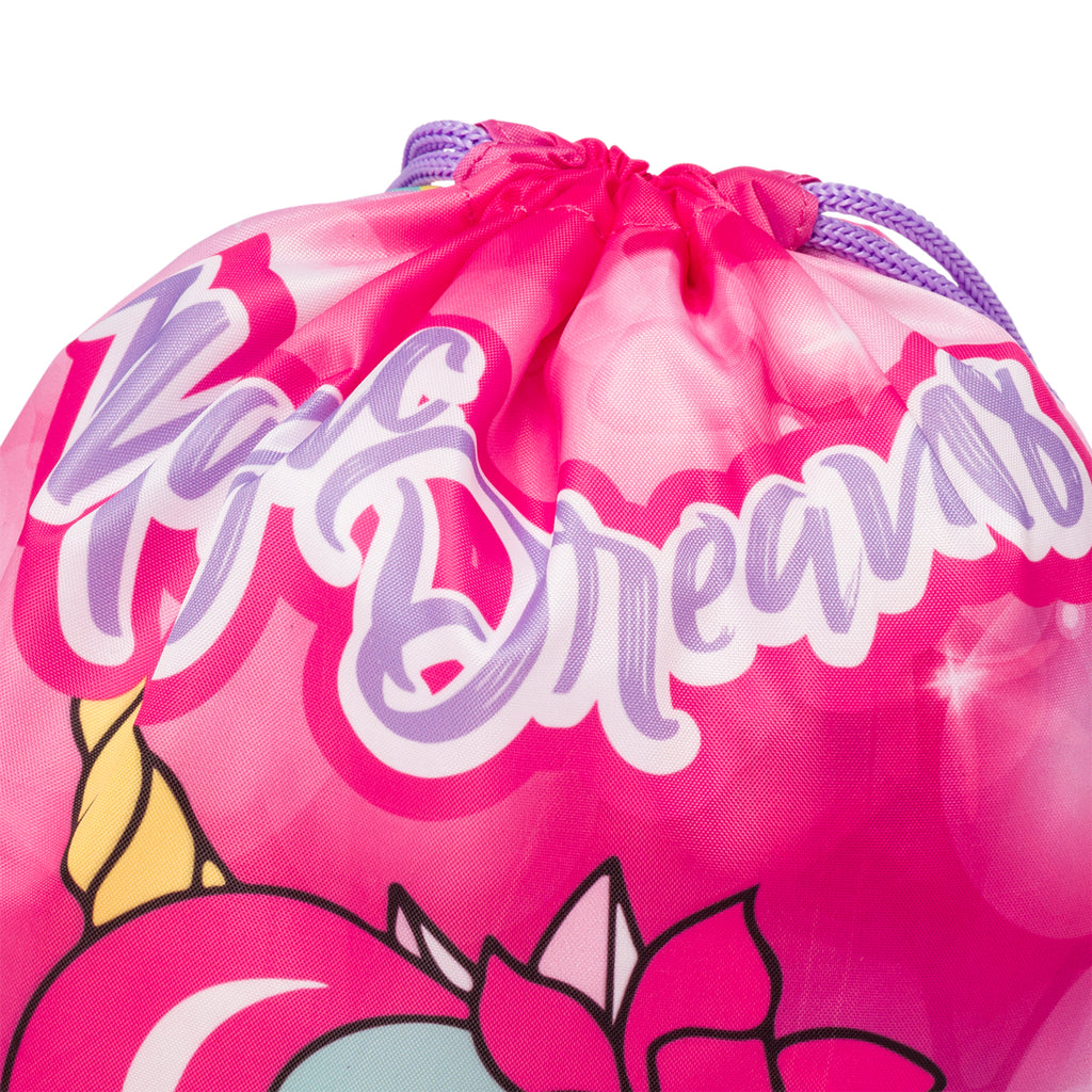 Sacca portatutto fucsia con unicorno Magic Land