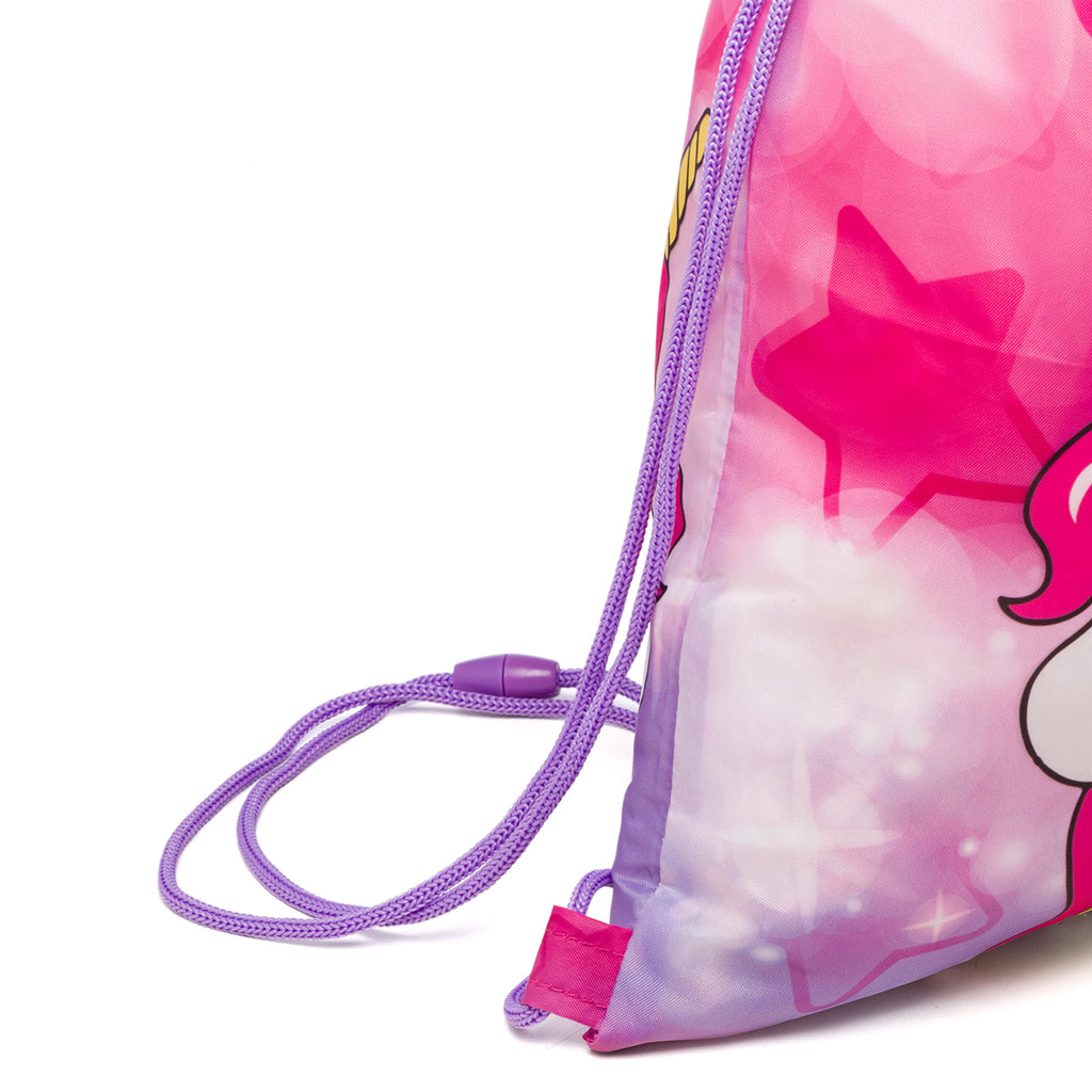 Sacca portatutto fucsia con unicorno Magic Land