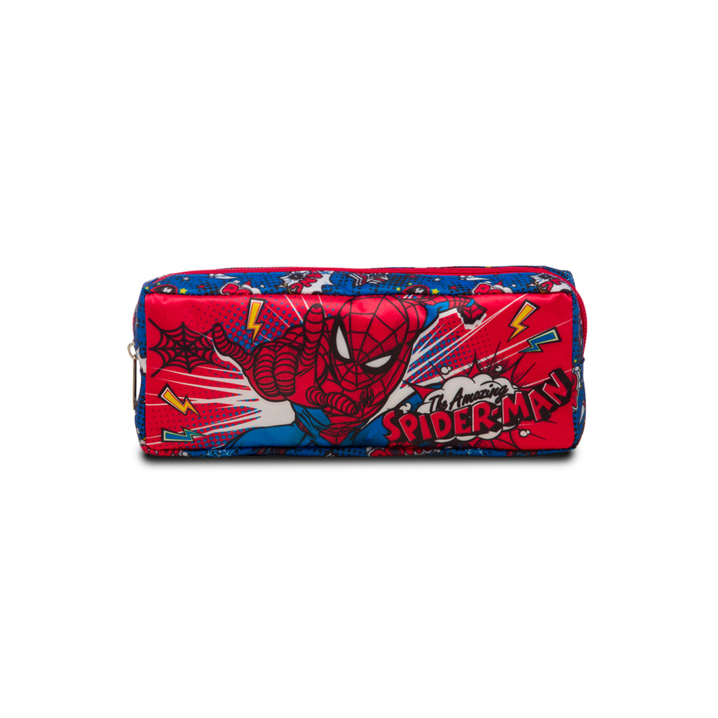 Astuccio portatutto rosso e blu con stampa Spiderman