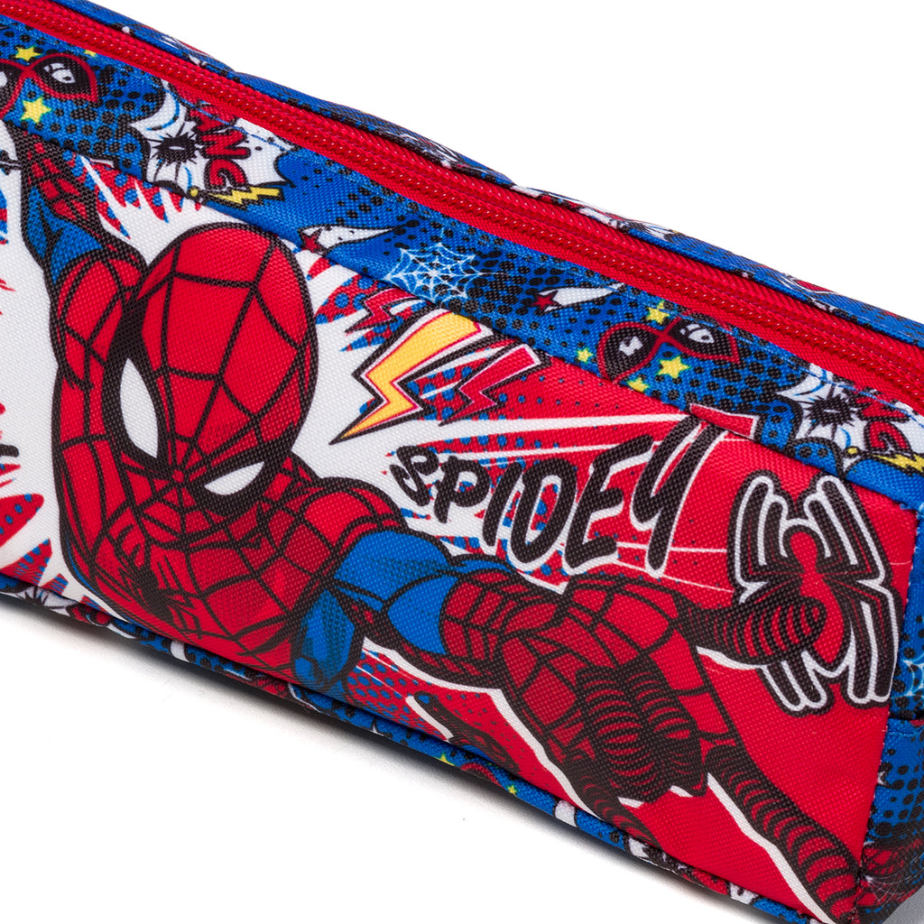 Astuccio portatutto rosso e blu con stampa Spiderman