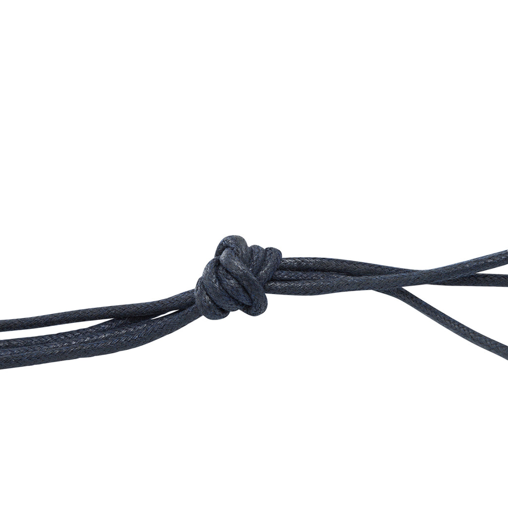 Lacci cerati blu 75 cm Silver