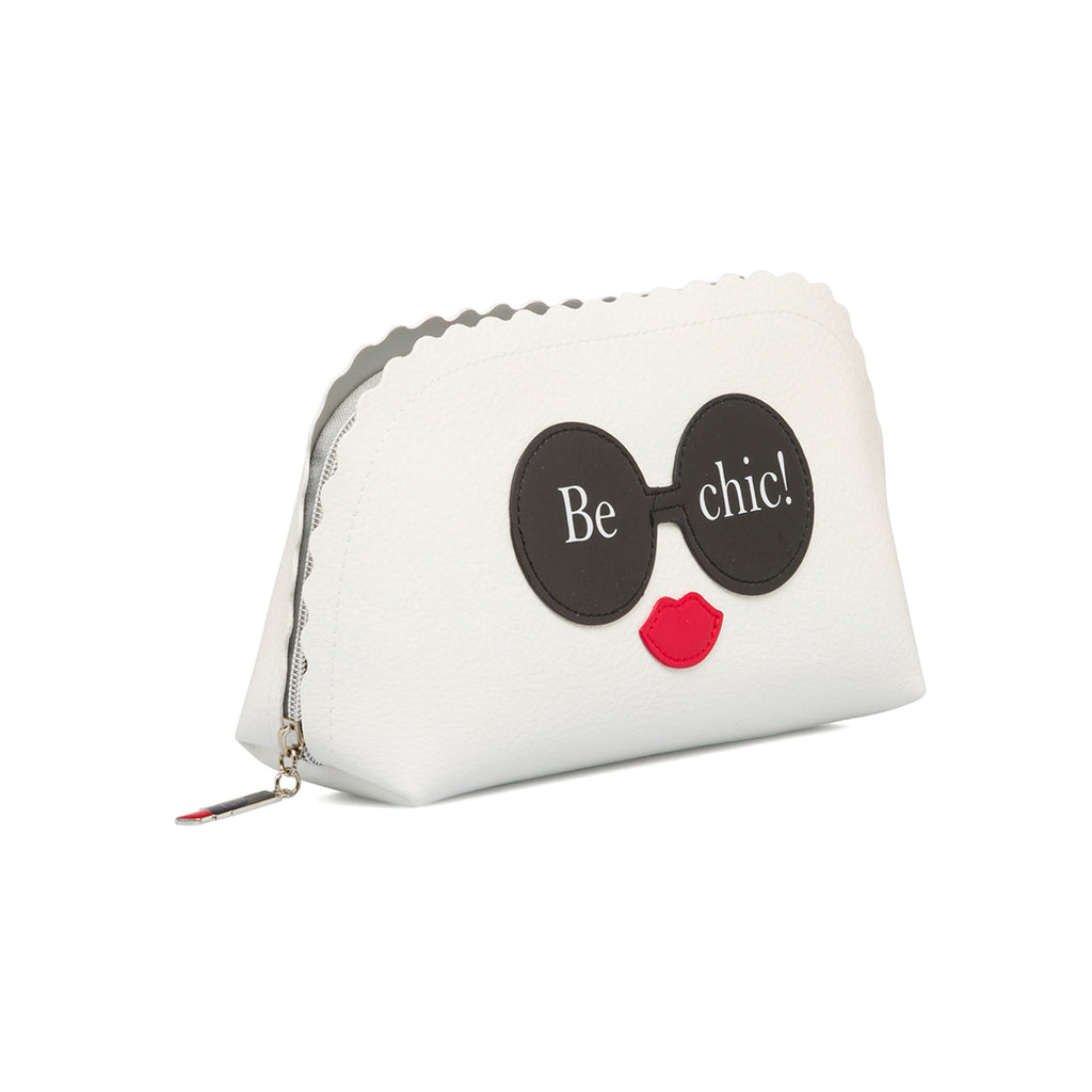 Necessaire bianco da donna con chiusura a zip Camomilla Milano