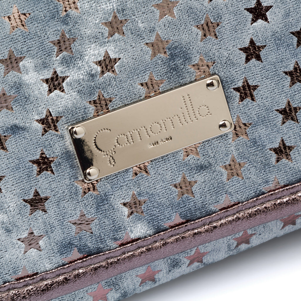 Vanity case blu da donna con chiusura a zip Camomilla Milano
