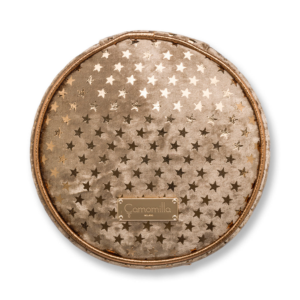 Beauty portagioie oro da donna con chiusura a zip Camomilla Milano