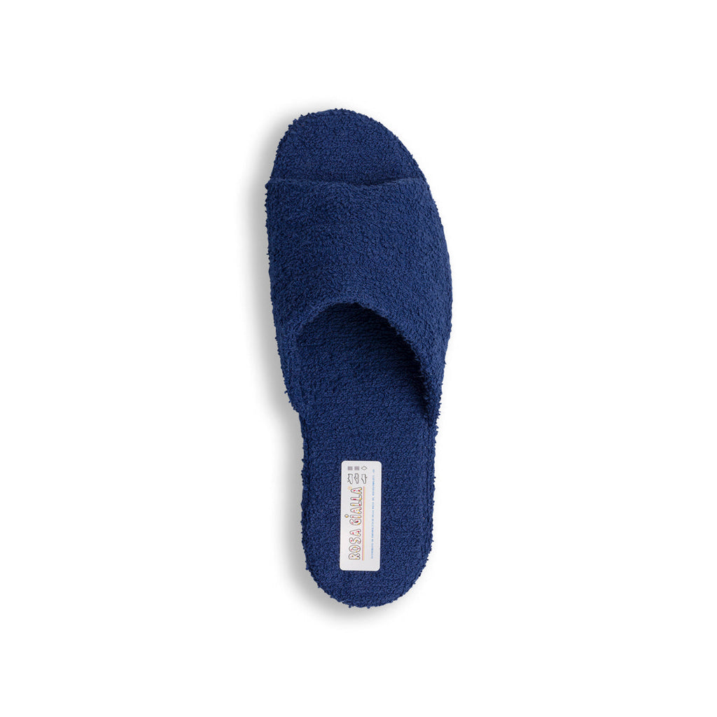Ciabatte blu in spugna da donna Rosagialla