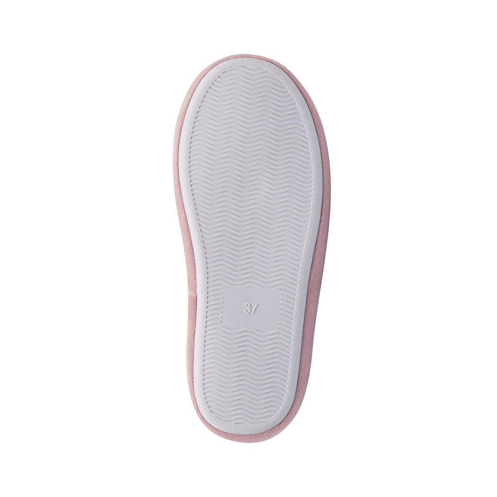 Pantofole da donna grigie e rosa con ponpon Feetty