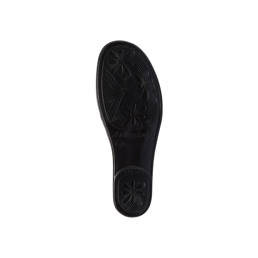 Pantofole bordeaux da donna con fiore Stilrosa