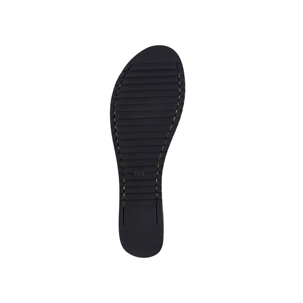 Ciabatte marroni e ocra in pelle intrecciata Fly Flot