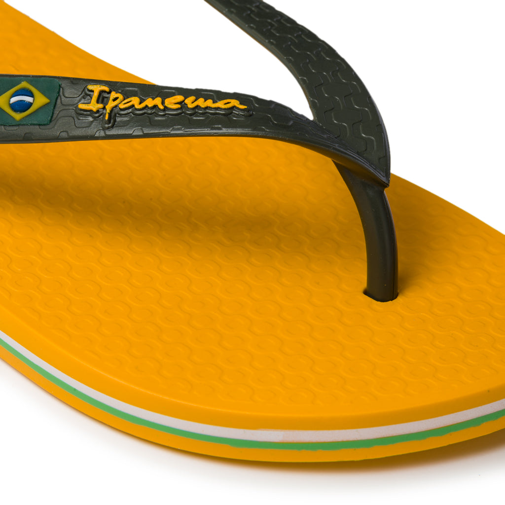 Ciabatte infradito gialle e verdi in gomma Ipanema Class Brasil II
