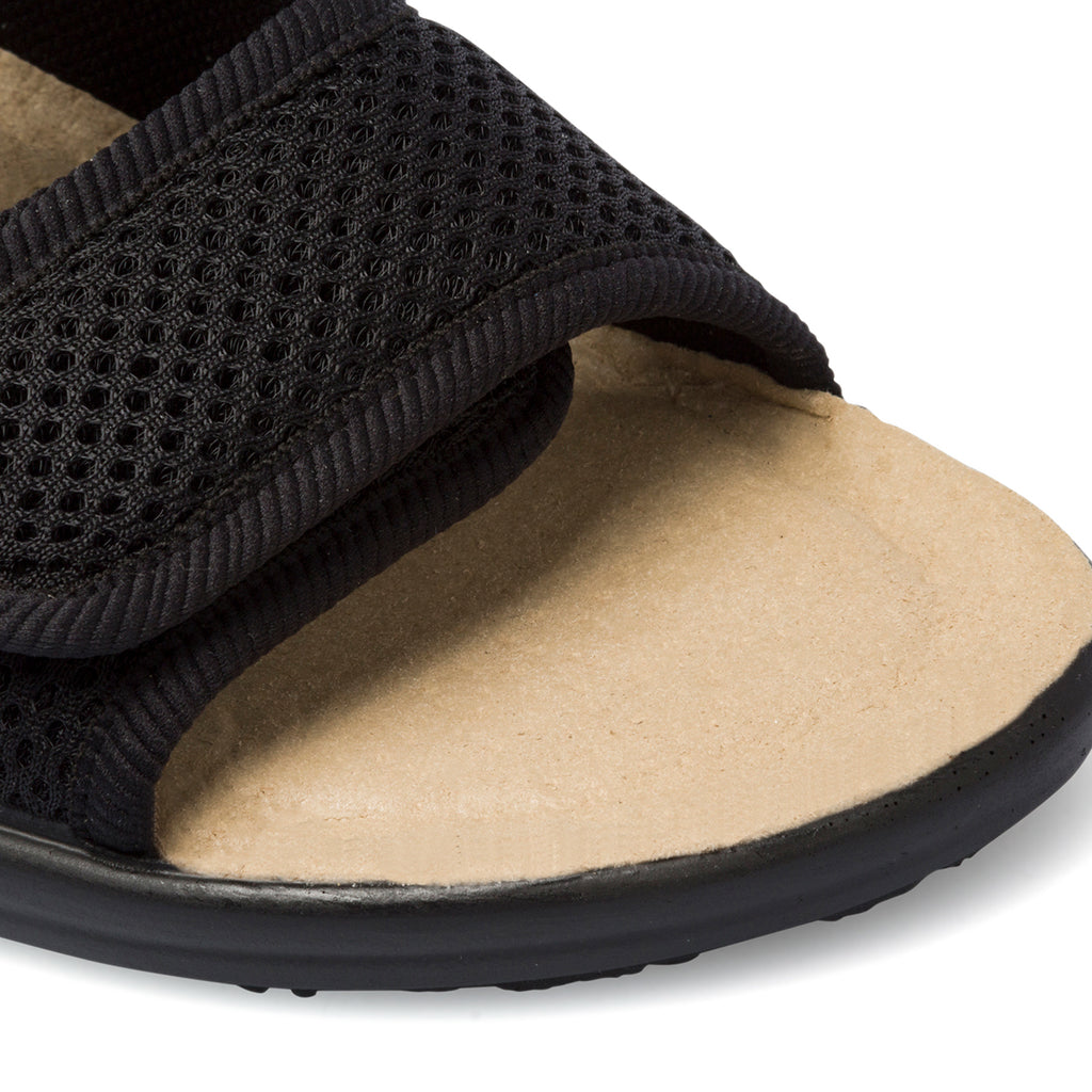 Ciabatte da donna nere in pelle Fly Flot