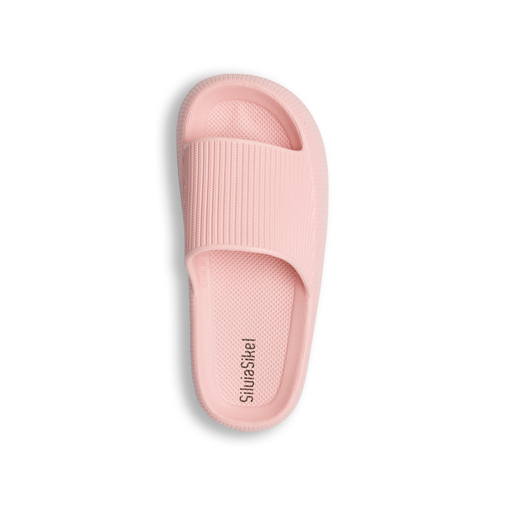 Ciabatte da donna rosa a fascia singola Silvia Sikel