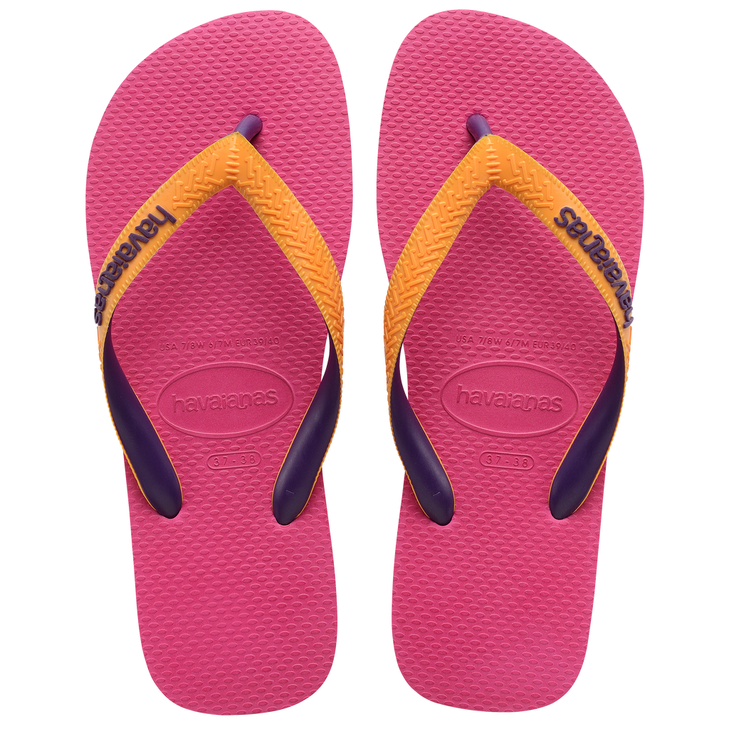Ciabatte infradito da donna rosa e arancioni Havaianas Top Mix