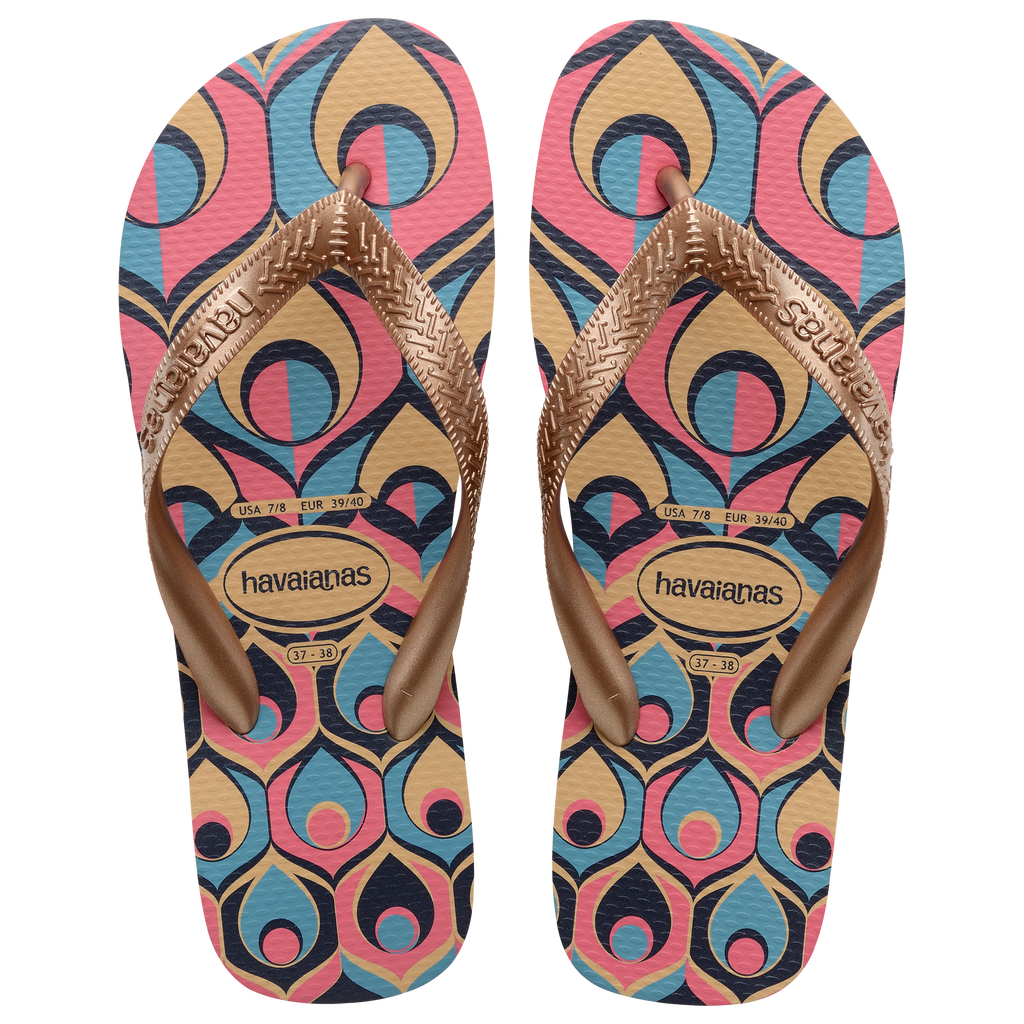 Ciabatte infradito da donna con stampa retrò Havaianas Spring